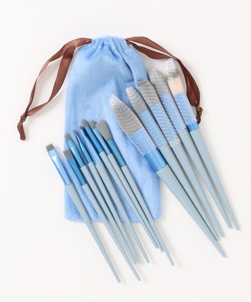 Mayree(メイリー)の「【resonance】ニュアンスカラー メイク ブラシセット (巾着ケース付き)(メイクブラシ・レディース・グリーン系/ベージュ系/パープル系/ブルー系・FREE)」の12枚目の写真