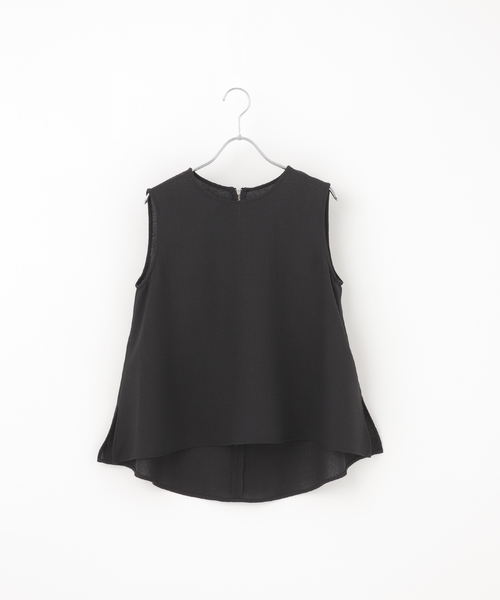 JOURNAL STANDARD(ジャーナルスタンダード)の「リネンライクバスケットブラウス(シャツ/ブラウス・レディース・ブラック/アイボリー・FREE)」の2枚目の写真