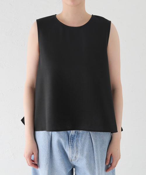 JOURNAL STANDARD(ジャーナルスタンダード)の「リネンライクバスケットブラウス(シャツ/ブラウス・レディース・ブラック/アイボリー・FREE)」の5枚目の写真