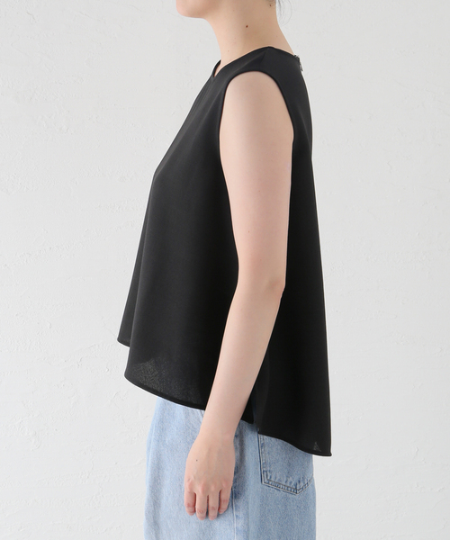 JOURNAL STANDARD(ジャーナルスタンダード)の「リネンライクバスケットブラウス(シャツ/ブラウス・レディース・ブラック/アイボリー・FREE)」の6枚目の写真