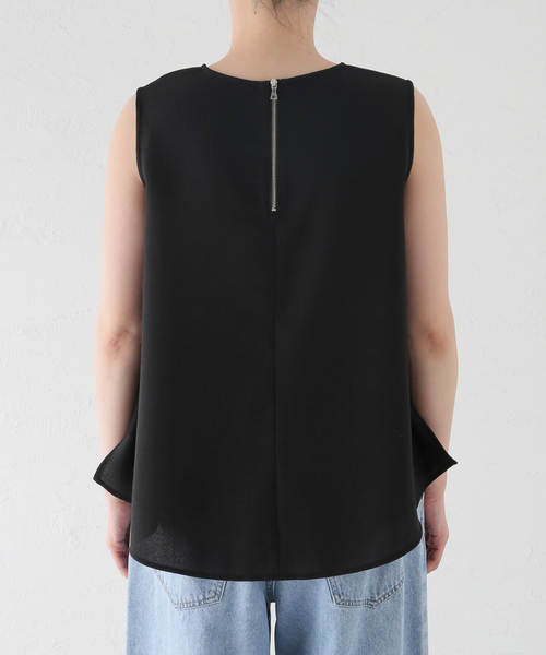 JOURNAL STANDARD(ジャーナルスタンダード)の「リネンライクバスケットブラウス(シャツ/ブラウス・レディース・ブラック/アイボリー・FREE)」の7枚目の写真