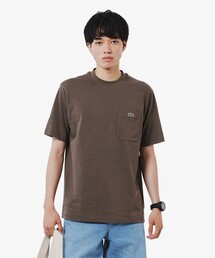 LACOSTE（ラコステ）の「アウトラインクロックポケット半袖Tシャツ（Tシャツ/カットソー）」