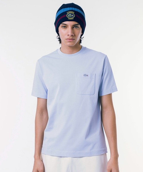 LACOSTE｜アウトラインクロックポケット半袖Tシャツ | Rakuten