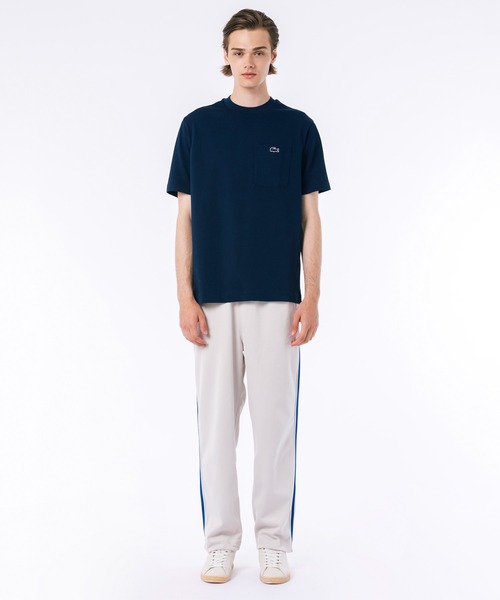LACOSTE（ラコステ）の「アウトラインクロックポケット半袖Tシャツ（Tシャツ/カットソー・メンズ・ネイビー/ブラック/グリーン/ホワイト/オフホワイト/ライトブルー/ブラウン/ペールイエロー/サックスブルー/ダークブラウン・5/4/3/2/6/7）」の15枚目の写真