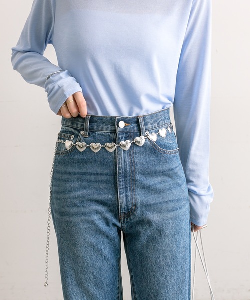 mystic（ミスティック）の「【Lara&Heart】ハートコンチョベルト（ベルト・レディース・シルバー・ONE SIZE）」の2枚目の写真