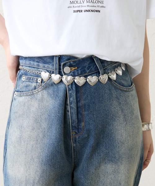 mystic（ミスティック）の「【Lara&Heart】ハートコンチョベルト（ベルト・レディース・シルバー・ONE SIZE）」の8枚目の写真