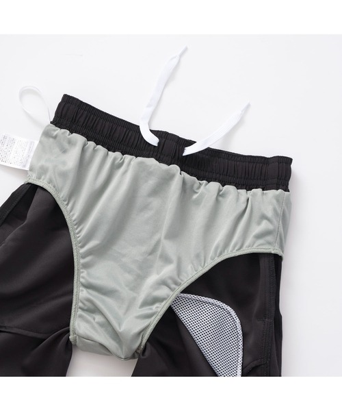 RUSTY（ラスティ）の「RUSTY/ラスティ 子供用 ショートパンツ 水陸両用 ブランド ロゴ刺繍 スポーティーサーフトランクス 水着（水着・キッズ・ネイビー/グリーン/レッド/ロイヤルブルー/ブラック・130cm/140cm/160cm/150cm）」の6枚目の写真