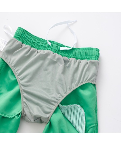 RUSTY（ラスティ）の「RUSTY/ラスティ 子供用 ショートパンツ 水陸両用 ブランド ロゴ刺繍 スポーティーサーフトランクス 水着（水着・キッズ・ネイビー/グリーン/レッド/ロイヤルブルー/ブラック・130cm/140cm/160cm/150cm）」の11枚目の写真