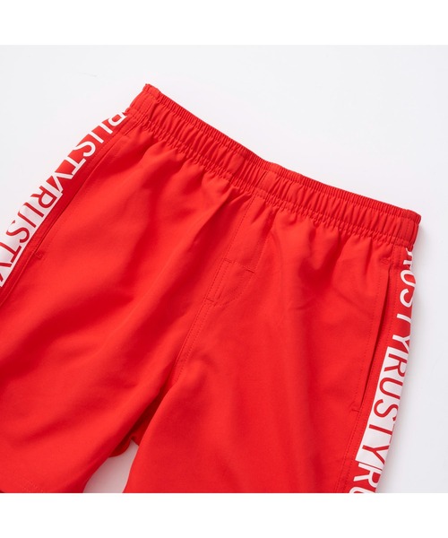 RUSTY（ラスティ）の「RUSTY/ラスティ 子供用 ショートパンツ 水陸両用 ブランド ロゴ刺繍 スポーティーサーフトランクス 水着（水着・キッズ・ネイビー/グリーン/レッド/ロイヤルブルー/ブラック・130cm/140cm/160cm/150cm）」の18枚目の写真