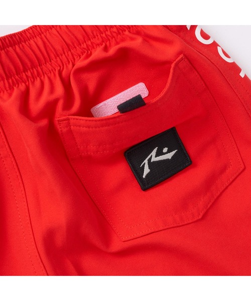 RUSTY（ラスティ）の「RUSTY/ラスティ 子供用 ショートパンツ 水陸両用 ブランド ロゴ刺繍 スポーティーサーフトランクス 水着（水着・キッズ・ネイビー/グリーン/レッド/ロイヤルブルー/ブラック・130cm/140cm/160cm/150cm）」の20枚目の写真