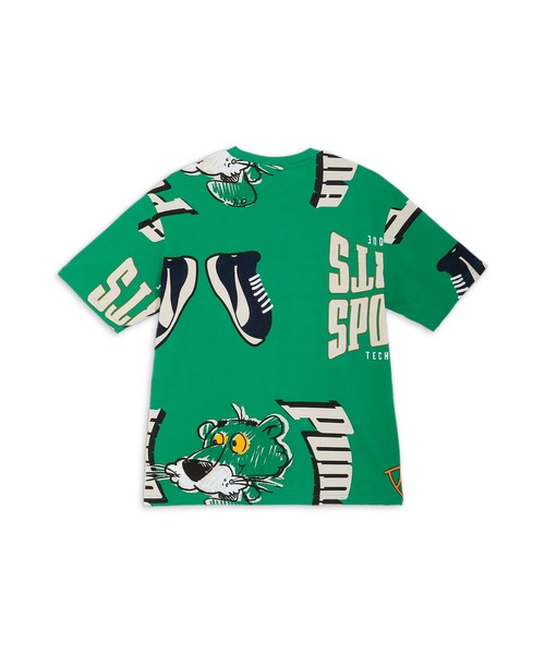 PUMA（プーマ）の「PUMA プーマ ユニセックス  スーパー プーマ MX AOP 半袖 Tシャツ（Tシャツ/カットソー・メンズ・ホワイト/グリーン/ブラック・LARGE/MEDIUM/X-SMALL/X-LARGE/SMALL）」の8枚目の写真