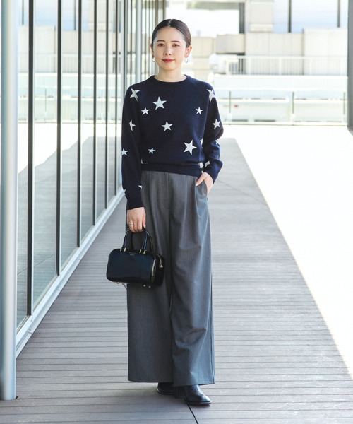 BEAMS HEART（ビームスハート）の「星柄 クルーネックニット（ニット