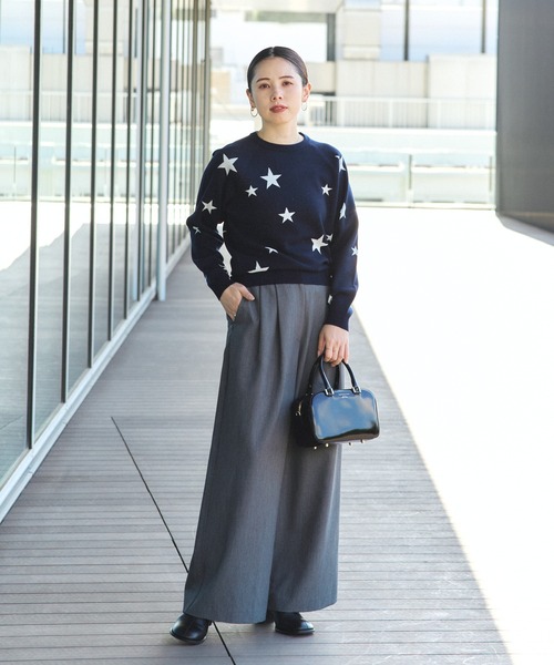 BEAMS HEART（ビームスハート）の「星柄 クルーネックニット（ニット