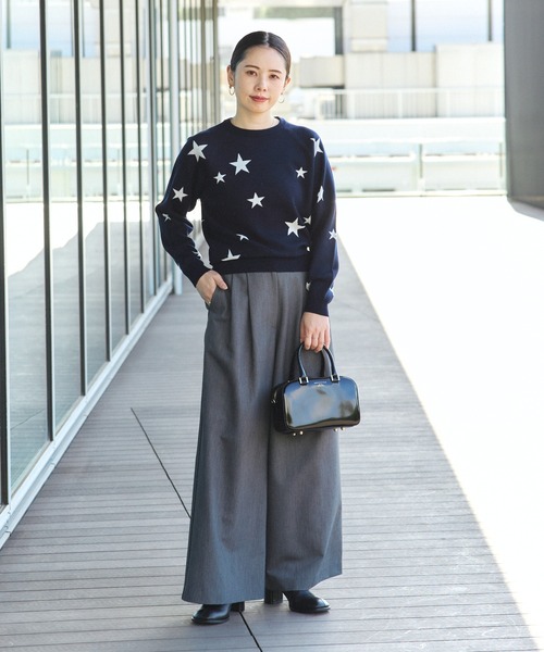 BEAMS HEART（ビームスハート）の「星柄 クルーネックニット（ニット