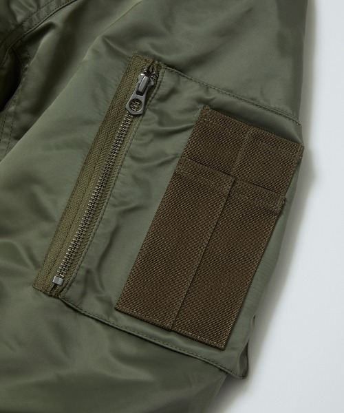 SPIEWAK(スピーワック)の「【BAL(バル)/2024秋冬】BAL/SPIEWAK DOUBEL ZIP BOMBER JACKET(MA-1・メンズ・グリーン/ブラック・3/2/1)」の9枚目の写真