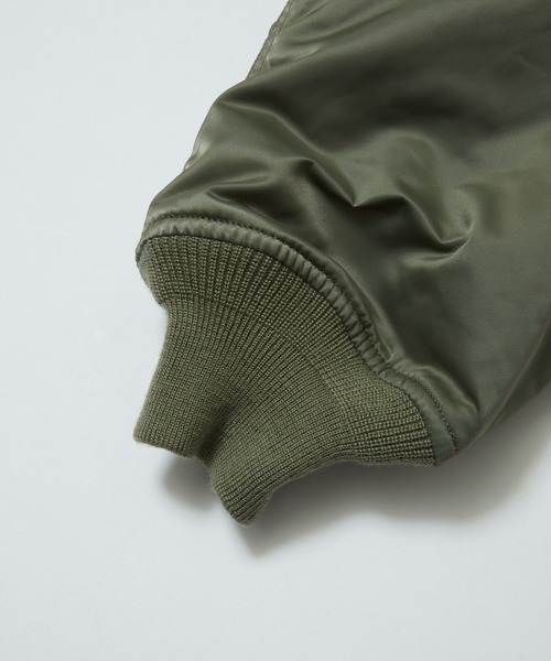 SPIEWAK(スピーワック)の「【BAL(バル)/2024秋冬】BAL/SPIEWAK DOUBEL ZIP BOMBER JACKET(MA-1・メンズ・グリーン/ブラック・3/2/1)」の15枚目の写真