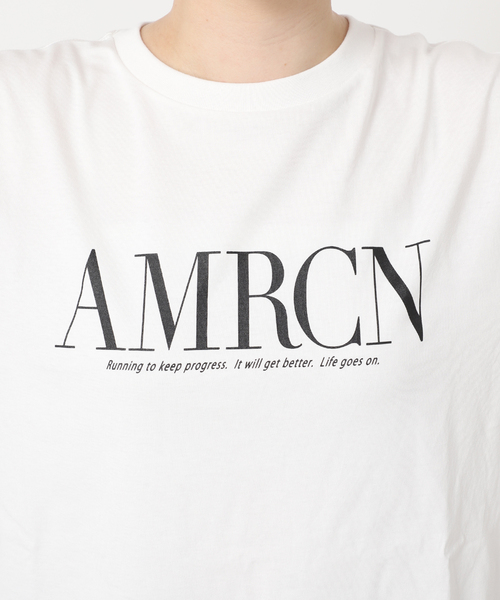 【AMERICANA/アメリカーナ】AMRCN Tシャツ AMERICANA（アメリカーナ） tシャツ 「AMERICANA/アメリカーナ」AMRCN