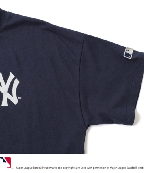 GLAZOS(グラソス)の「【大人向けサイズあり】【MLB】チームロゴプリント半袖Tシャツ(Tシャツ/カットソー・キッズ・ホワイト/オートミール/ネイビー/ブラック・140cm/150cm/160cm/170cm)」の10枚目の写真