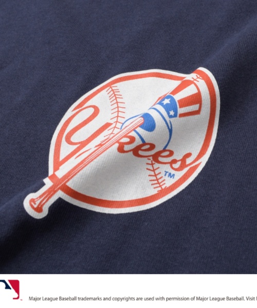 GLAZOS(グラソス)の「【大人向けサイズあり】【MLB】チームロゴプリント半袖Tシャツ(Tシャツ/カットソー・キッズ・ホワイト/オートミール/ネイビー/ブラック・140cm/150cm/160cm/170cm)」の11枚目の写真