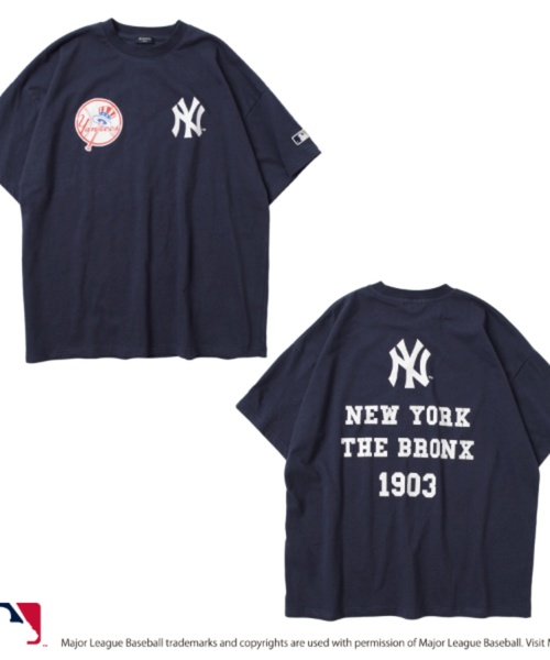 GLAZOS(グラソス)の「【大人向けサイズあり】【MLB】チームロゴプリント半袖Tシャツ(Tシャツ/カットソー・キッズ・ホワイト/オートミール/ネイビー/ブラック・140cm/150cm/160cm/170cm)」の16枚目の写真