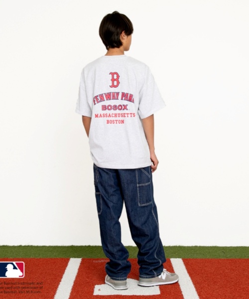 GLAZOS(グラソス)の「【大人向けサイズあり】【MLB】チームロゴプリント半袖Tシャツ(Tシャツ/カットソー・キッズ・ホワイト/オートミール/ネイビー/ブラック・140cm/150cm/160cm/170cm)」の19枚目の写真