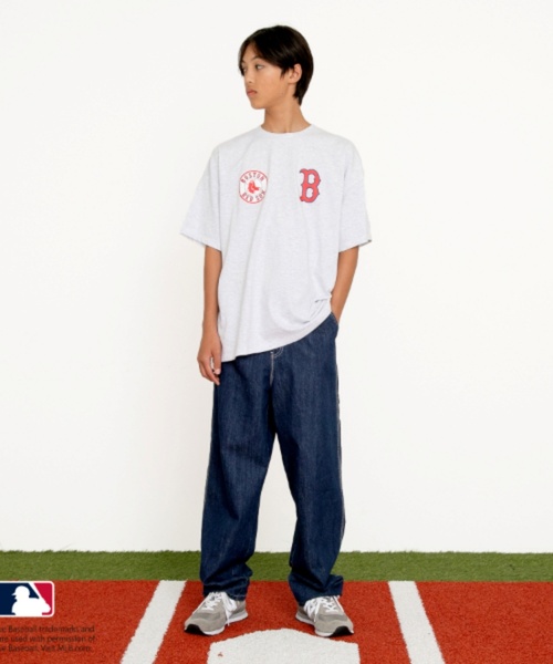 GLAZOS(グラソス)の「【大人向けサイズあり】【MLB】チームロゴプリント半袖Tシャツ(Tシャツ/カットソー・キッズ・ホワイト/オートミール/ネイビー/ブラック・140cm/150cm/160cm/170cm)」の20枚目の写真