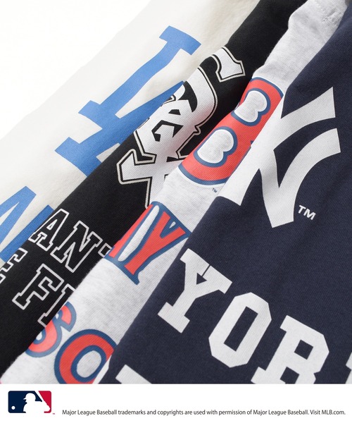GLAZOS(グラソス)の「【大人向けサイズあり】【MLB】チームロゴプリント半袖Tシャツ(Tシャツ/カットソー・キッズ・ホワイト/オートミール/ネイビー/ブラック・140cm/150cm/160cm/170cm)」の19枚目の写真