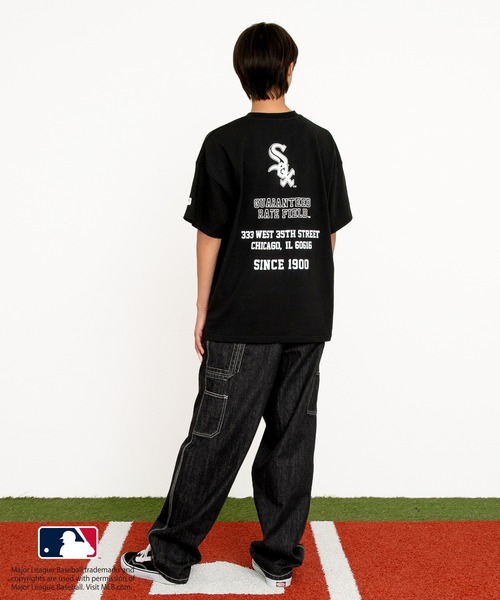GLAZOS(グラソス)の「【大人向けサイズあり】【MLB】チームロゴプリント半袖Tシャツ(Tシャツ/カットソー・キッズ・ホワイト/オートミール/ネイビー/ブラック・140cm/150cm/160cm/170cm)」の8枚目の写真