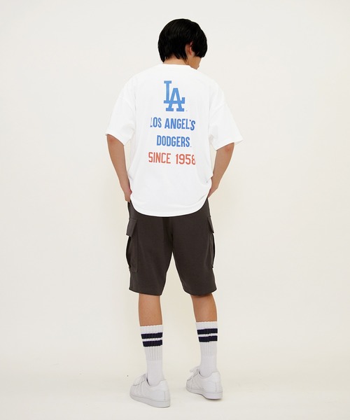GLAZOS(グラソス)の「【大人向けサイズあり】【MLB】チームロゴプリント半袖Tシャツ(Tシャツ/カットソー・キッズ・ホワイト/オートミール/ネイビー/ブラック・140cm/150cm/160cm/170cm)」の7枚目の写真