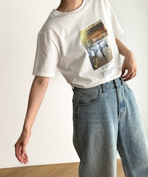 CANAL JEAN（キャナルジーン）の「El mar　転写半袖Tシャツ（Tシャツ/カットソー・レディース）」