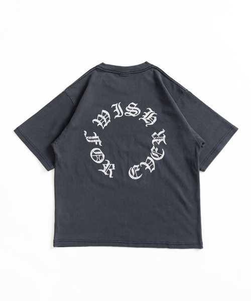 WISH FOR EVER(ウィッシュフォーエバー)の「PIGMENT CIRCLE LOGO BACK PRINT T/ピグメントサークルロゴバックプリントT(Tシャツ/カットソー・メンズ・ネイビー/アイボリー/ブラック・LARGE/MEDIUM)」の10枚目の写真