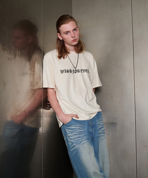 WISH FOR EVER(ウィッシュフォーエバー)の「PIGMENT CIRCLE LOGO BACK PRINT T/ピグメントサークルロゴバックプリントT(Tシャツ/カットソー・メンズ・ネイビー/アイボリー/ブラック・LARGE/MEDIUM)」の19枚目の写真