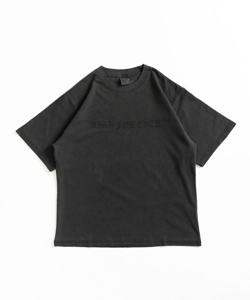 WISH FOR EVER(ウィッシュフォーエバー)の「PIGMENT CIRCLE LOGO BACK PRINT T/ピグメントサークルロゴバックプリントT(Tシャツ/カットソー・メンズ・ネイビー/アイボリー/ブラック・LARGE/MEDIUM)」の9枚目の写真