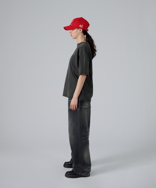 WISH FOR EVER(ウィッシュフォーエバー)の「PIGMENT CIRCLE LOGO BACK PRINT T/ピグメントサークルロゴバックプリントT(Tシャツ/カットソー・メンズ・ネイビー/アイボリー/ブラック・LARGE/MEDIUM)」の21枚目の写真