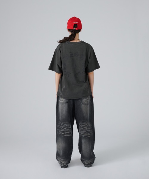 WISH FOR EVER(ウィッシュフォーエバー)の「PIGMENT CIRCLE LOGO BACK PRINT T/ピグメントサークルロゴバックプリントT(Tシャツ/カットソー・メンズ・ネイビー/アイボリー/ブラック・LARGE/MEDIUM)」の22枚目の写真