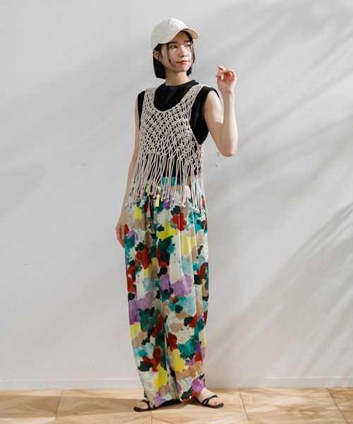 AMERICAN RAG CIE(アメリカンラグシー)の「ハンドメイドマクラメビスチェ(キャミソール・レディース・ナチュラル/ブラック・FREE)」の13枚目の写真