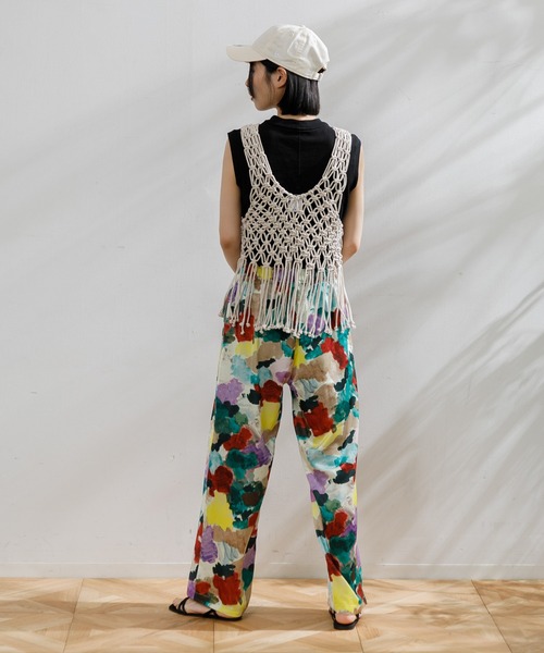 AMERICAN RAG CIE(アメリカンラグシー)の「ハンドメイドマクラメビスチェ(キャミソール・レディース・ナチュラル/ブラック・FREE)」の15枚目の写真