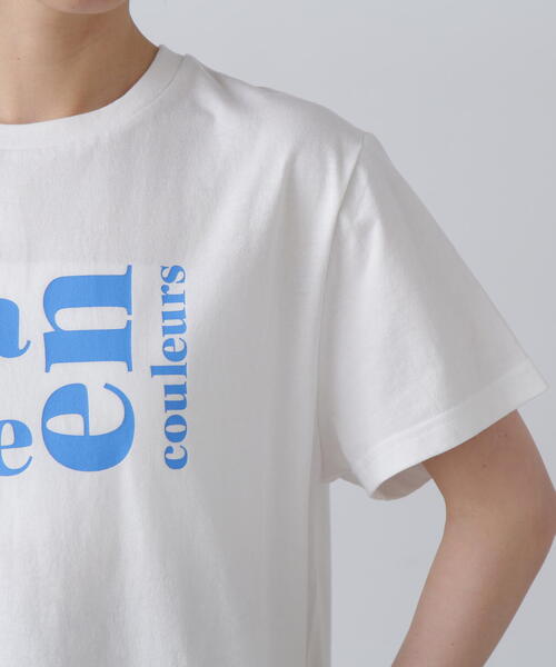 N.（N. Natural Beauty Basic）（エヌエヌナチュラルビューティーベーシック）の「◆【La vie en couleurs】ロゴプリントTシャツ（Tシャツ/カットソー・レディース・オフホワイト/ベージュ/ホワイト系その他/ピンク・MEDIUM）」の16枚目の写真