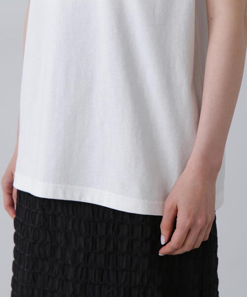 N.（N. Natural Beauty Basic）（エヌエヌナチュラルビューティーベーシック）の「◆【La vie en couleurs】ロゴプリントTシャツ（Tシャツ/カットソー・レディース・オフホワイト/ベージュ/ホワイト系その他/ピンク・MEDIUM）」の17枚目の写真