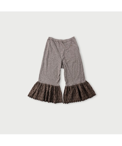 45R(フォーティファイブアール)の「ハケ目カットワークのラッパーパンツ(その他パンツ・レディース・ホワイト/ブラウン・MEDIUM/LARGE)」の3枚目の写真