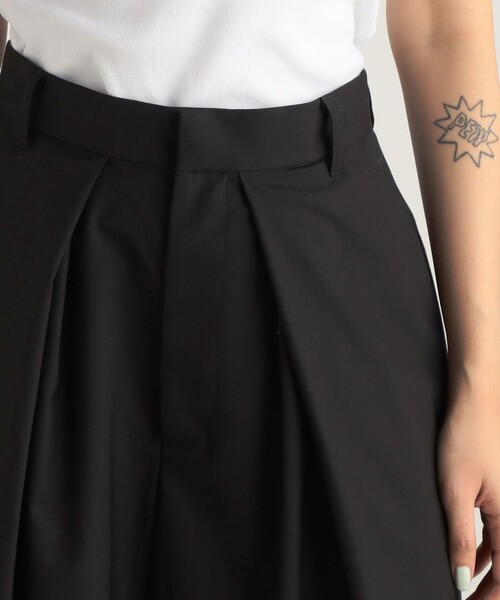 Brown EDITION ウォッシャブルトロタックハーフパンツ セール】ウォッシャブルトロ タックハーフパンツ（その他パンツ