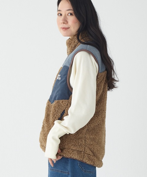 KRIFF MAYER Lady's Collection(クリフメイヤーレディースコレクション)の「シャギーボアベスト(ベスト・レディース・カーキ/カラフル/グレー/ナチュラル/ダークブルー/ベージュ/チャコール・LARGE/MEDIUM)」の11枚目の写真