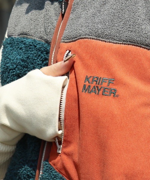 KRIFF MAYER Lady's Collection(クリフメイヤーレディースコレクション)の「シャギーボアベスト(ベスト・レディース・カーキ/カラフル/グレー/ナチュラル/ダークブルー/ベージュ/チャコール・LARGE/MEDIUM)」の17枚目の写真