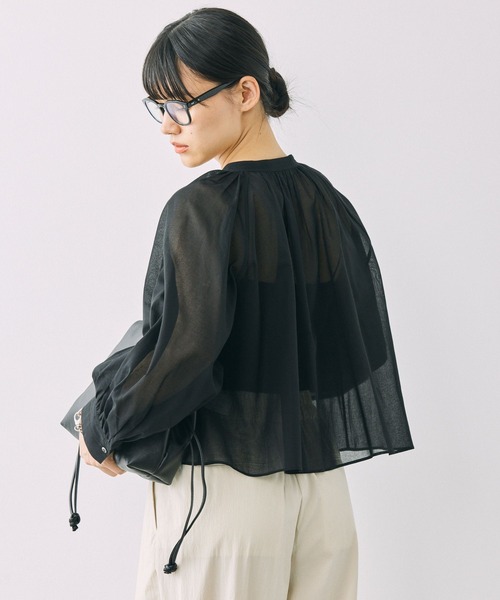 ブラウス シャツ オーガンクロップドブラウス レディース BABYLONE｜オーガンクロップドブラウス | Rakuten Fashion(楽天