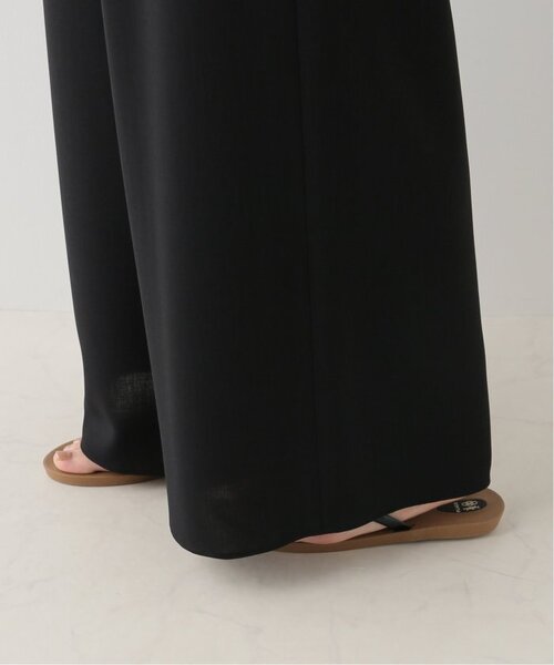 plage(プラージュ)の「《WEB限定追加》Dry Twill Relax パンツ2(スラックス・レディース・ブラック・38/36/34)」の2枚目の写真