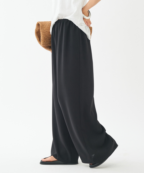 plage(プラージュ)の「《WEB限定追加》Dry Twill Relax パンツ2(スラックス・レディース・ブラック・38/36/34)」の9枚目の写真