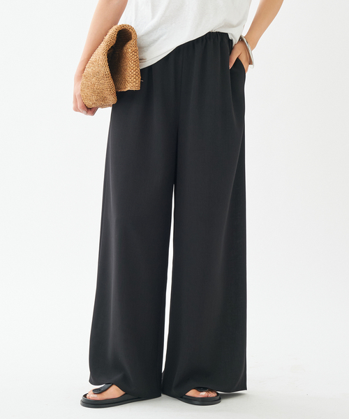 plage(プラージュ)の「《WEB限定追加》Dry Twill Relax パンツ2(スラックス・レディース・ブラック・38/36/34)」の10枚目の写真