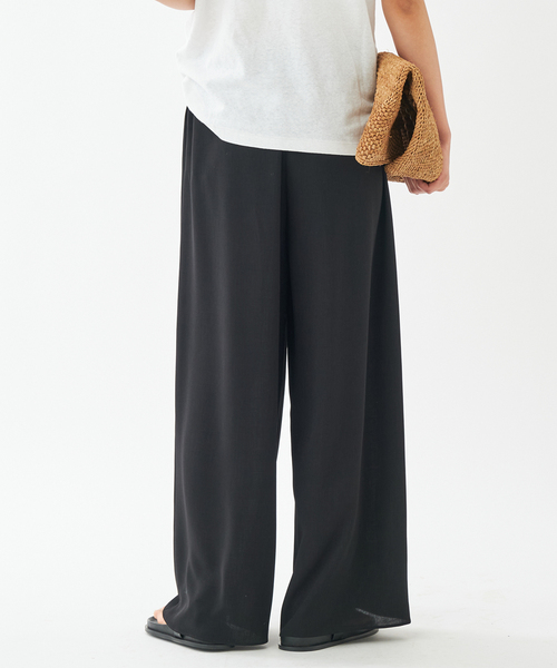 plage(プラージュ)の「《WEB限定追加》Dry Twill Relax パンツ2(スラックス・レディース・ブラック・38/36/34)」の12枚目の写真