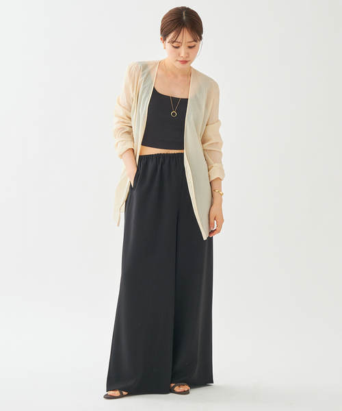 plage(プラージュ)の「《WEB限定追加》Dry Twill Relax パンツ2(スラックス・レディース・ブラック・38/36/34)」の14枚目の写真