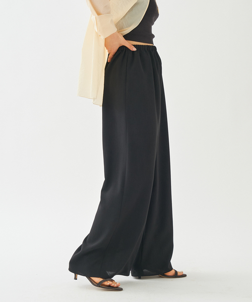 plage(プラージュ)の「《WEB限定追加》Dry Twill Relax パンツ2(スラックス・レディース・ブラック・38/36/34)」の16枚目の写真